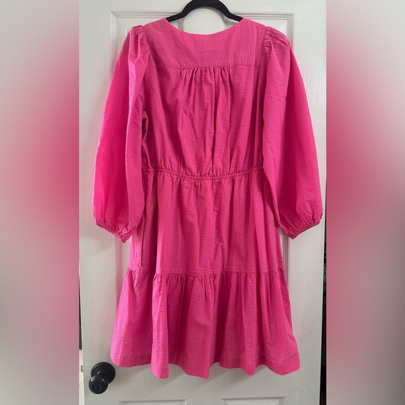 Lilly Pulitzer Deacon Passion Fruit Pink Textured Dress - Picture 3 of 6